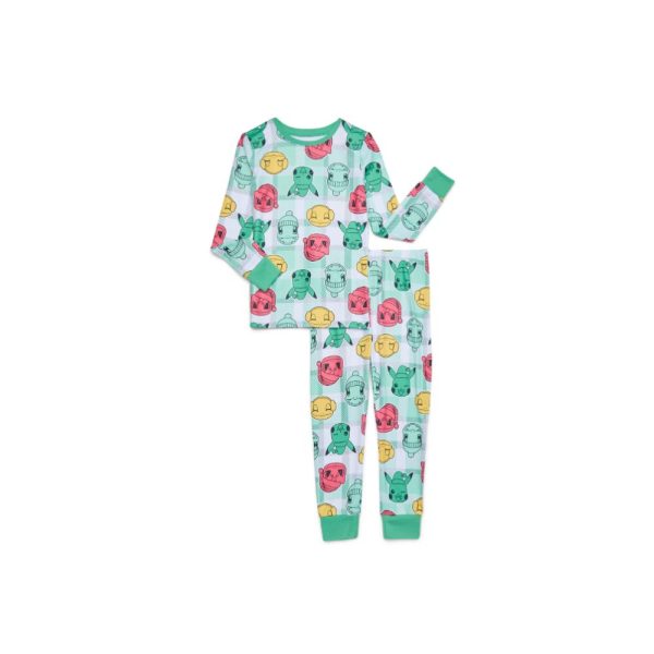Pokemon Conjunto Pijama Green unisex Talla 10