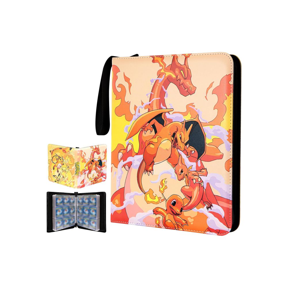 Pokemon-Folder-9-Pocket-900-Cartas-Pikachu-Charmander-1.jpg Folder 9 Pocket 900 Cartas Pikachu Charmander - Imagen 1