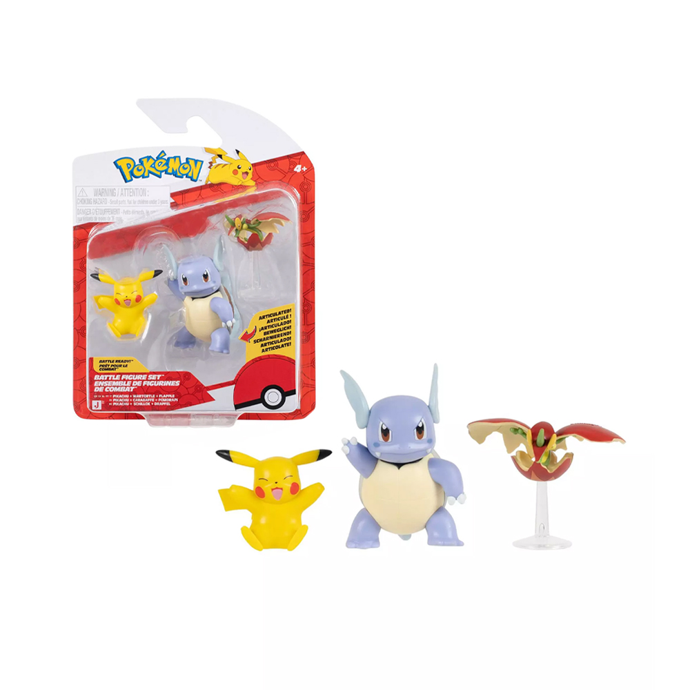 Pokemon Battle Figures Pack Wartotle Flapple Pokemon Battle Figures Pack Wartotle Flapple - Imagen 1