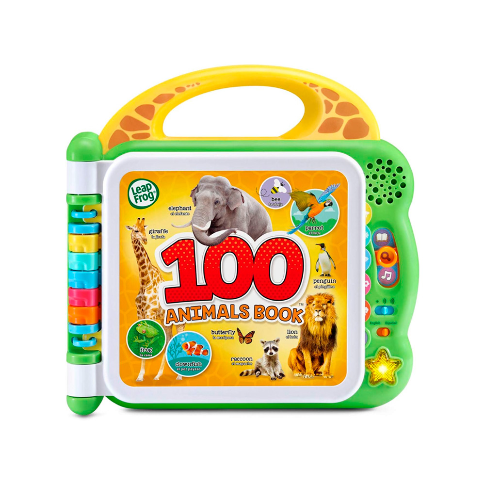 Libro Interactivo Learning 100 Animales Español Ingles Verde Libro Interactivo Learning 100 Animales Español Ingles Verde - Imagen 1