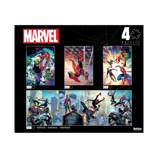 Rompecabeza Buffalo Marvel Spider Man 4 Pack