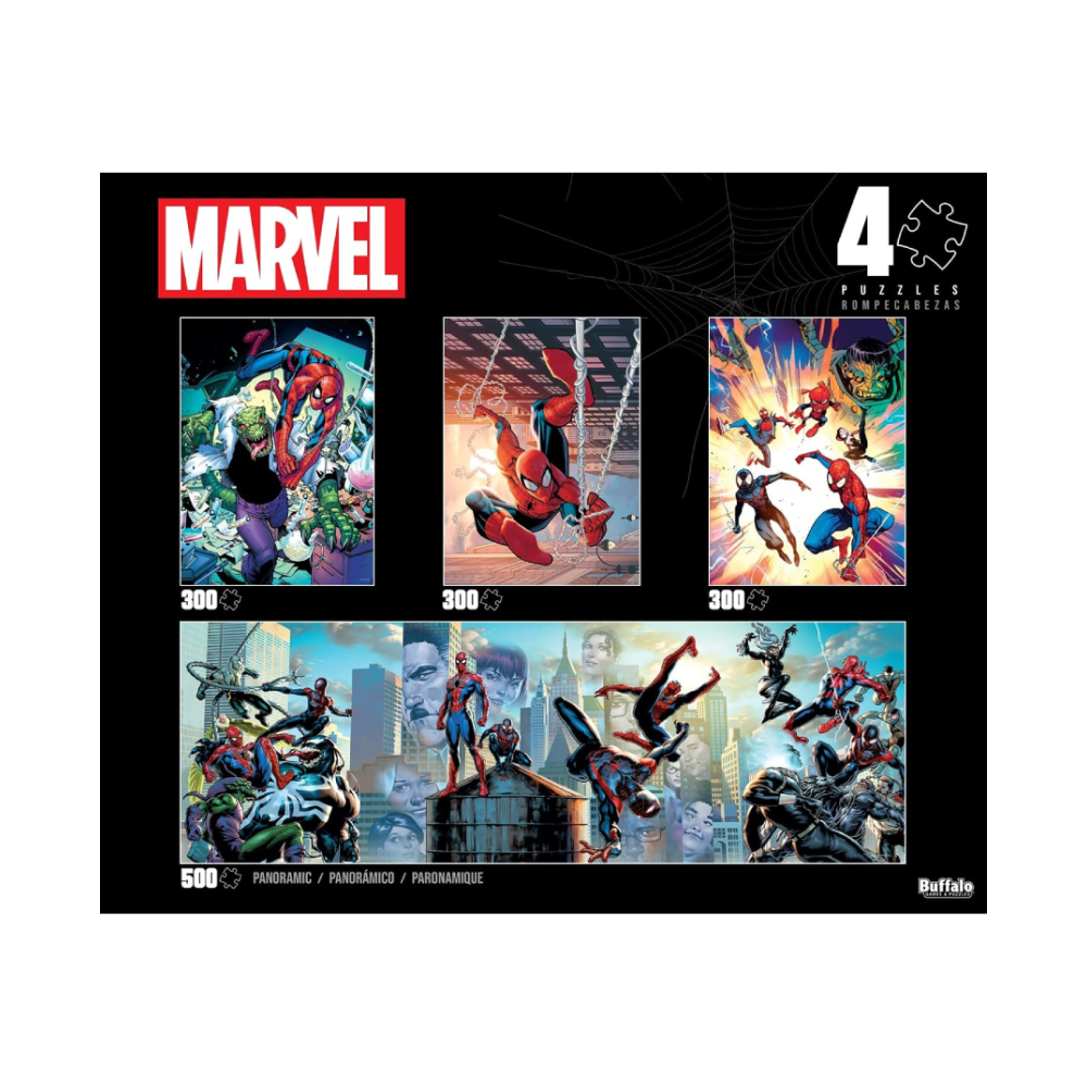 Rompecabeza Buffalo Marvel Spider Man 4 Pack Rompecabeza Buffalo Marvel Spider Man 4 Pack - Imagen 1